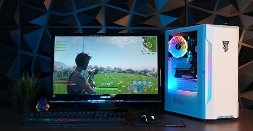 ViprTech Rebel 3.0 Gaming PC - AMD Ryzen 5 (12-LCore 3.9Ghz), RTX 3060 12GB, 32GB DDR4 3200 RAM, 1TB NVMe SSD, 600W Gold PSU, Bluetooth, VR-Ready, Streaming, RGB, Win 11 Pro, Desktop Computer White