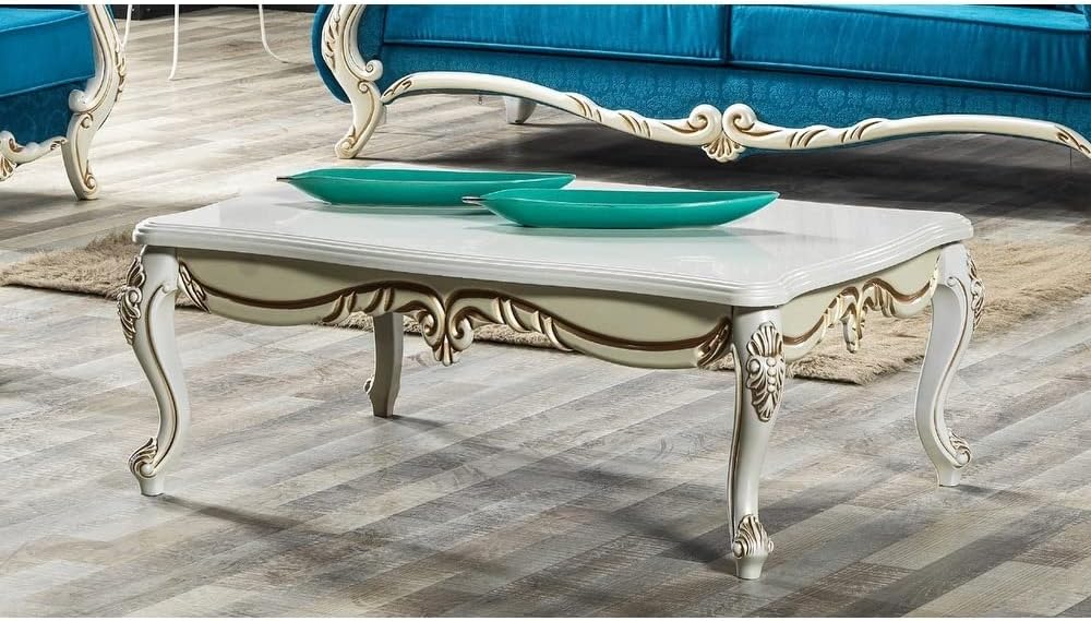 Overstock Rumeli Mid-Century Modern Coffee Table Gold
