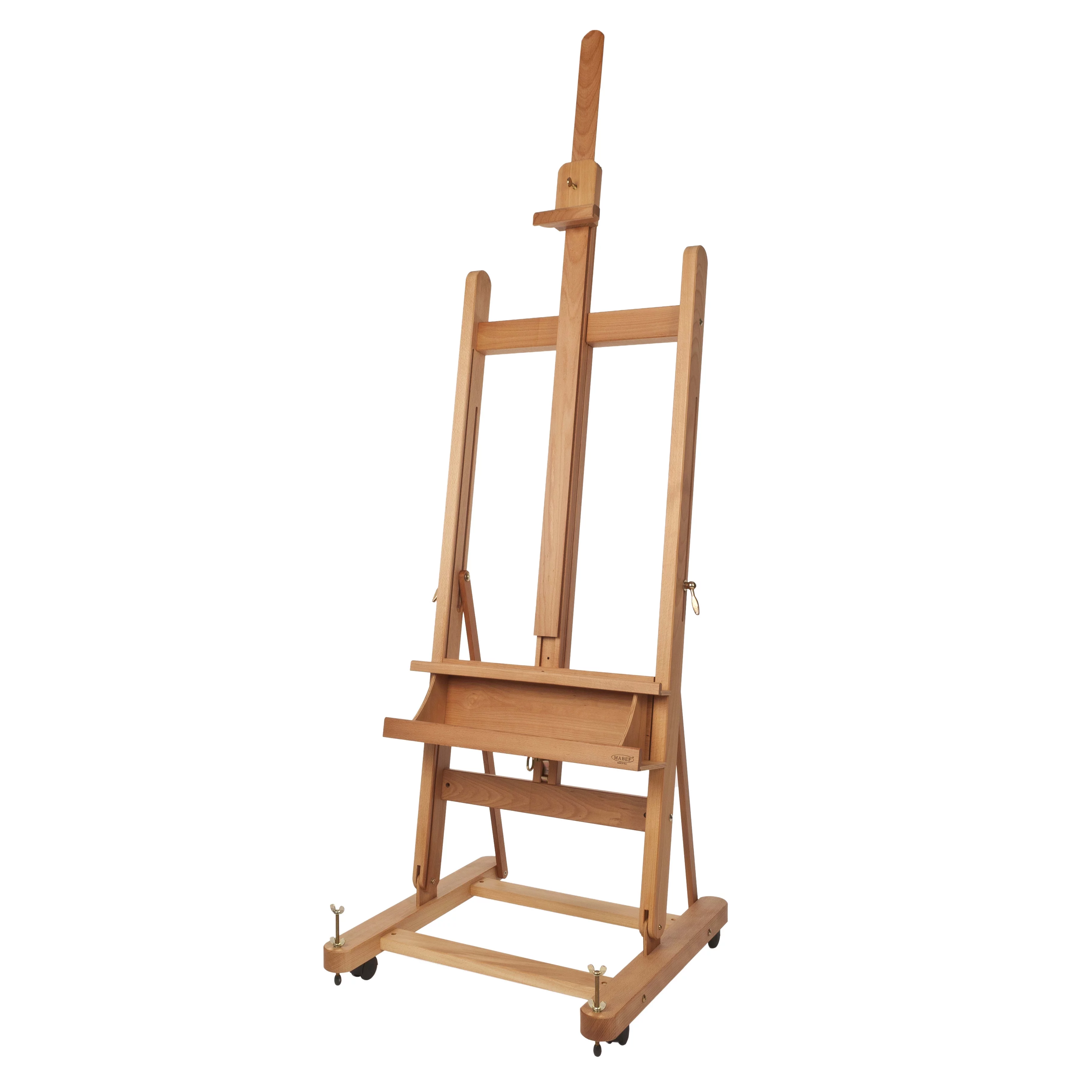 Mabef Deluxe Studio Easel, Italian Craftsmanship Beechwood, H Frame