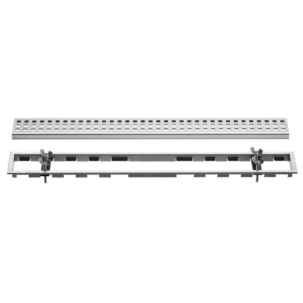 Schluter Systems Kerdi-Line Brushed Stainless Steel Shower Drain | KL1BL19EB180