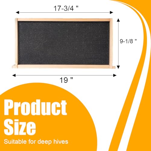 Bee Hive-10 Frame Beehive Starter Kit,Beeswax Coated Bee Hives for Bee Keeper,Beehive Include 1 Deep Bee Box and 1 Medium Bee Hive Box with Frame and Foundation(Unassembled)