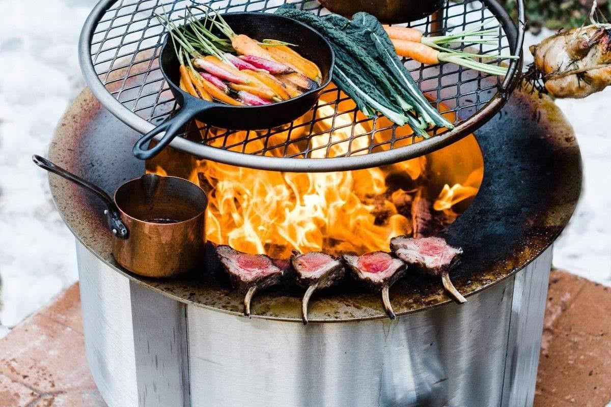 Breeo x Series 24 Smokeless Fire Pit | Stainless Steel | American Made