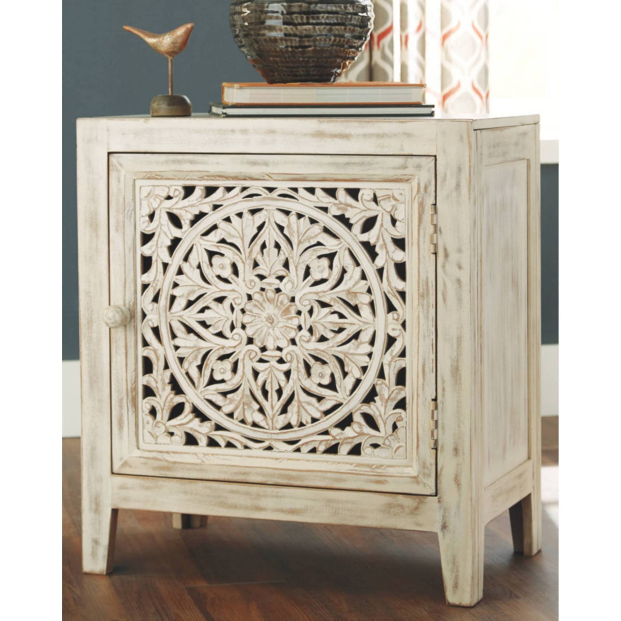 Signature Design Fossil Ridge White Accent Cabinet by Ashley