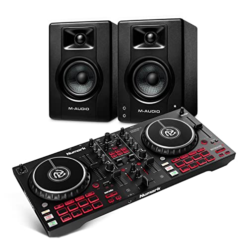 Numark Mixtrack Pro FX – 2 Deck DJ Controller For Serato DJ with DJ Mixer, Built-in Audio Interface, Capacitive Touch Jog Wheels and FX Paddles