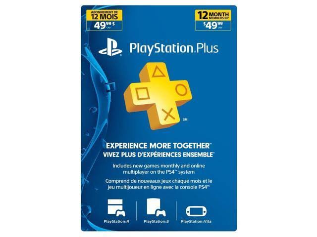 1 Year PlayStation Plus PSN Membership Card