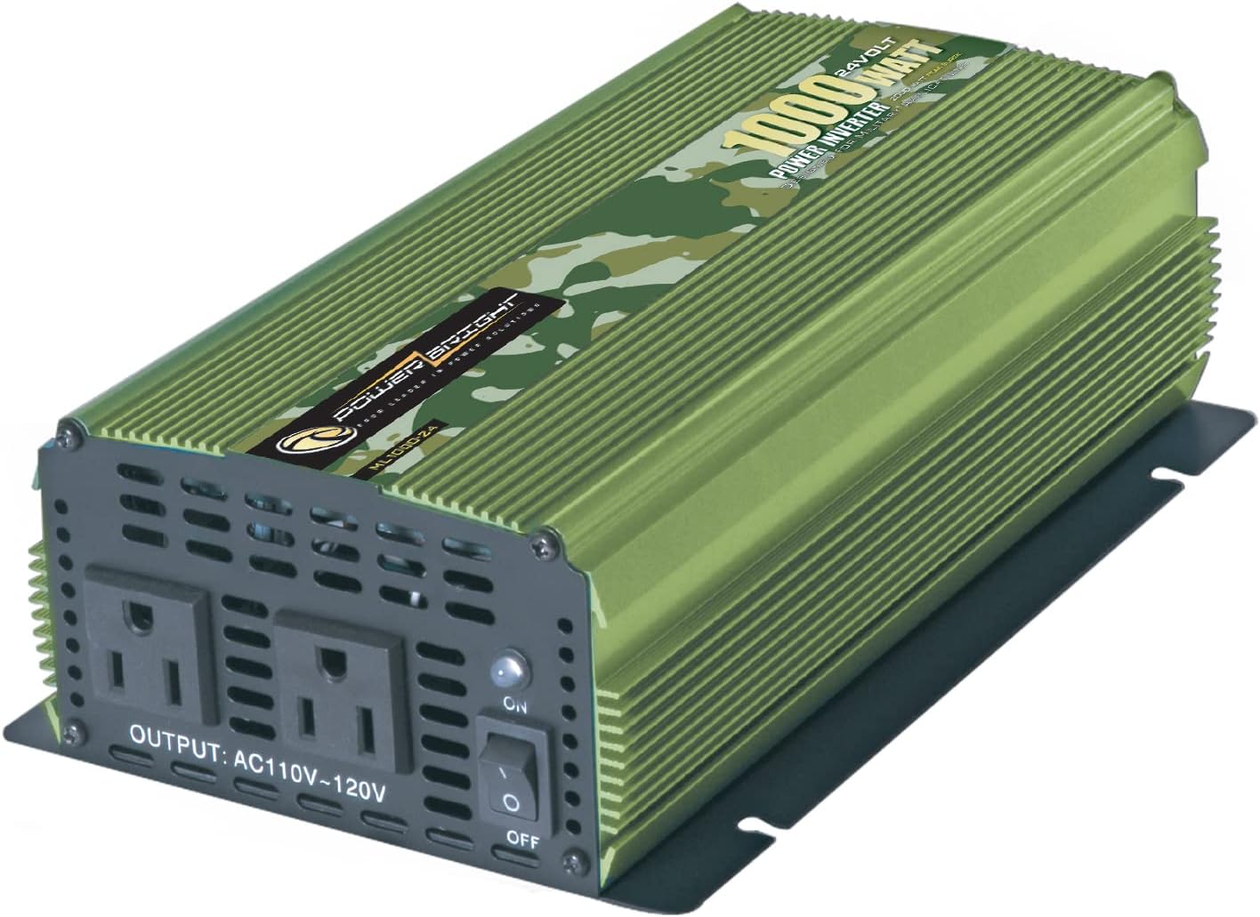 PowerBright 3500 Watt Power Inverter, DC 24V to 120V AC Car Inverter w/ Four AC Outlets, LCD Digital Display & Wireless Remote Control - CE Approved