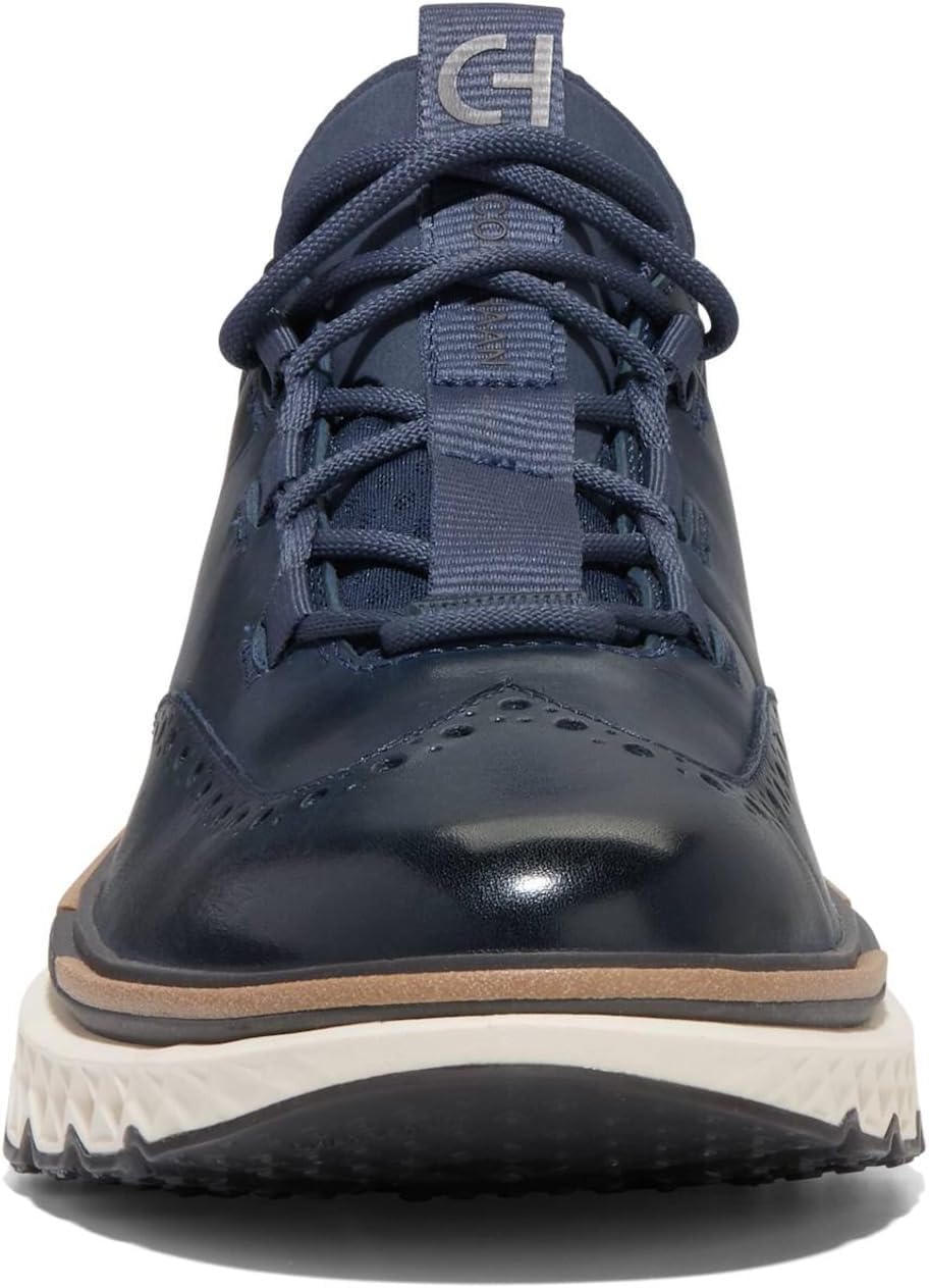 Cole Haan Men's 5.Zerogrand Wingtip Oxford, Navy Blazer/Ivory1, 9
