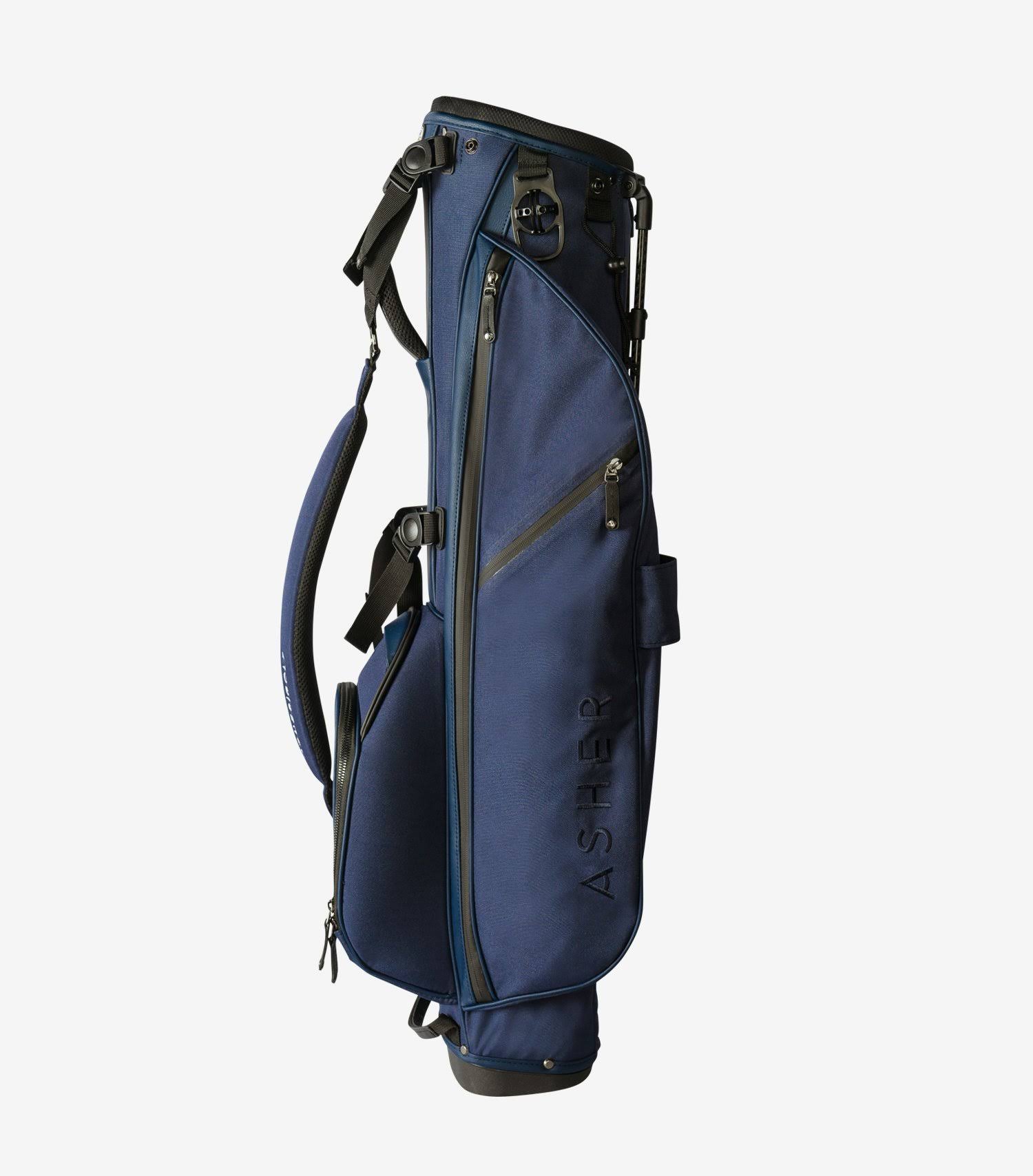 Asher Golf Sunday Carry Golf Bag - Navy