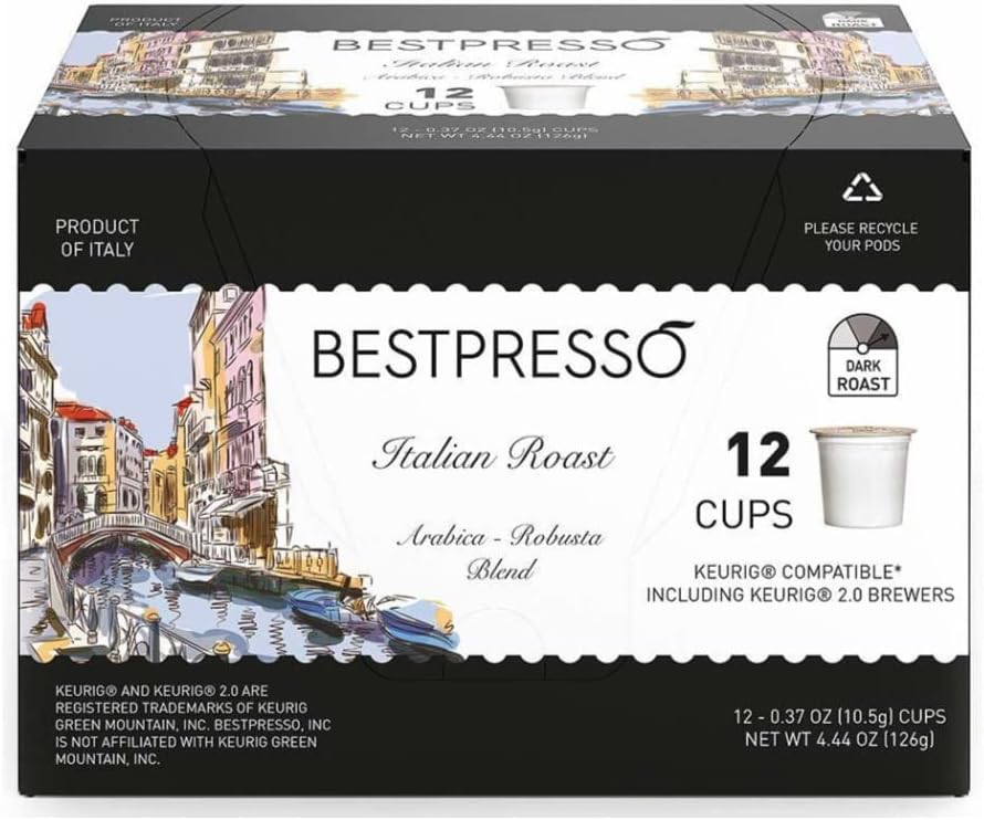 Keurig K-Supreme Plus Single Serve Coffee Maker (Stainless Steel) Bundle with 12-Count Single Serve Italian Roast K-Cup Set and Pod Organizer (3 items)