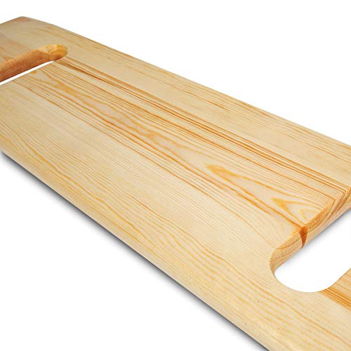 DMI Transfer and Slide Board, FSA Eligible, Made of Heavy-Duty Wood for Patient, Senior and Handicap Move Assist and Slide Transfers, Holds up to 440 Pounds,2 Cut Out Handles, 30 x 8 x 1 (Pack of 10)
