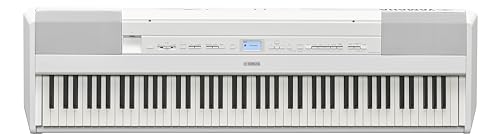 Yamaha 88-Key Weighted Portable Digital Piano Keyboard with Music Rest, Sustain Foot Switch, Built-in Speakers, USB Connectivity, Black (P45B)
