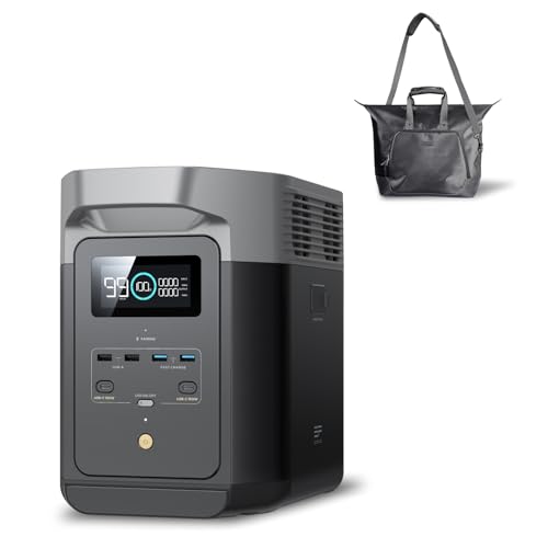 EF ECOFLOW Solar Generator DELTA2 with 220W Solar Panel, LFP(LiFePO4) Battery, Fast Charging, Portable Power Station for Home Backup Power, Camping & RVs