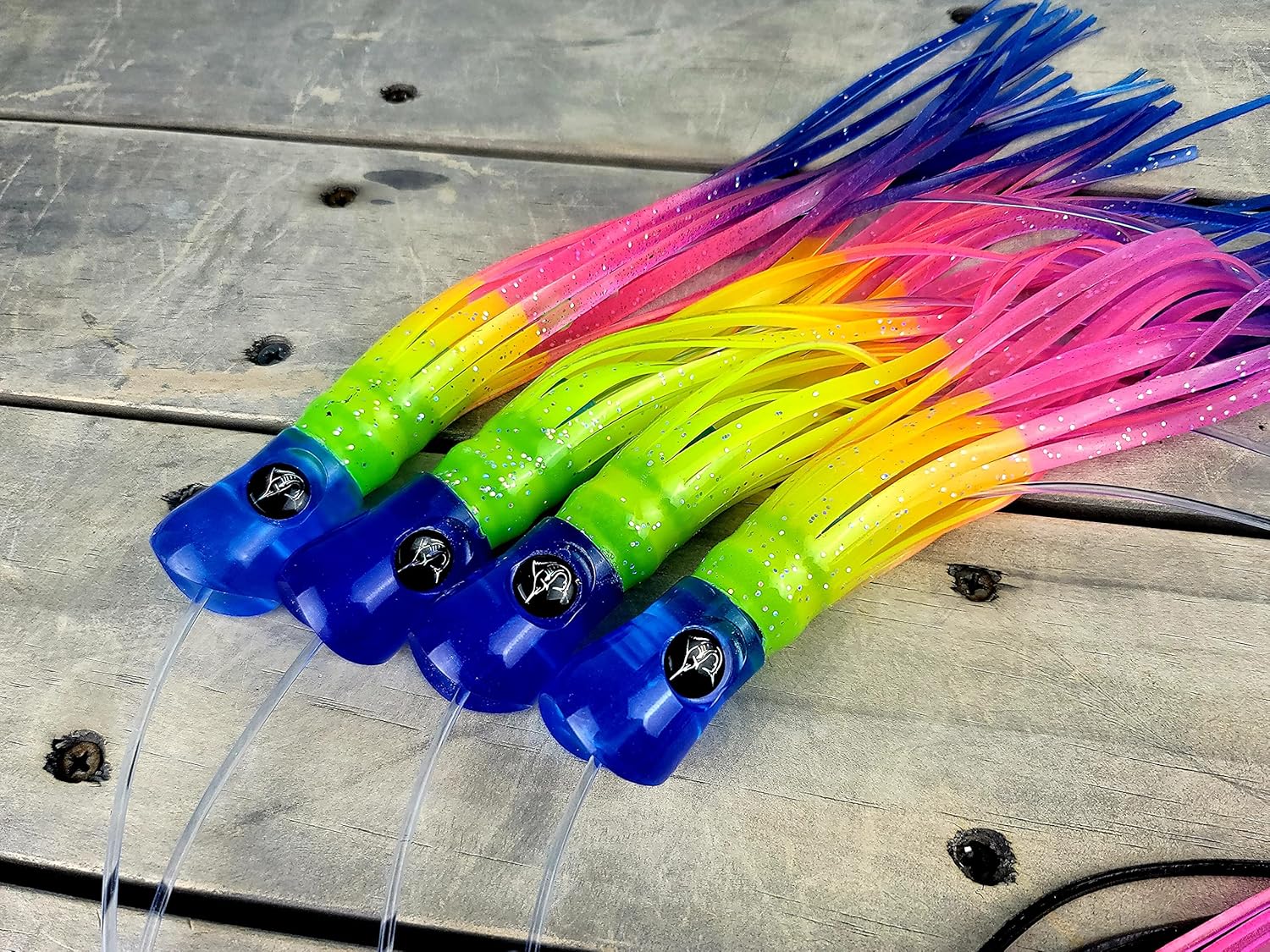 Lobo Lures #207 Skipjack Hybrid Big Game Daisy Chain Marlin Tuna and Mahi Includes Premium Lure Bag