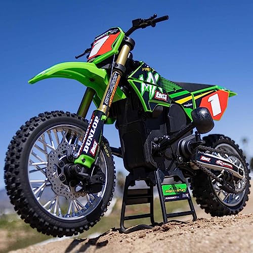 Losi RC Motorcycle Promoto-MX 1/4 Motorcycle Ready-to-Run Combo Includes Battery and Charger Pro Circuit LOS06002 Green