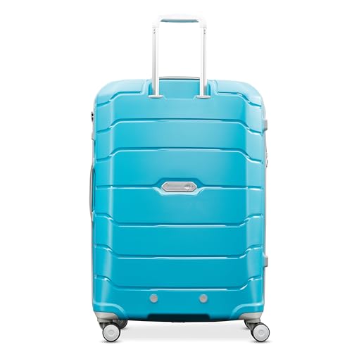 Samsonite Freeform 21-Inch Hardside Carry-On Luggage - Hardshell Carry-On Suitcase - TSA, Airline-Approved - Expandable Hard Shell, Smooth Rolling Spinner Wheels for Lightweight Travel - Navy