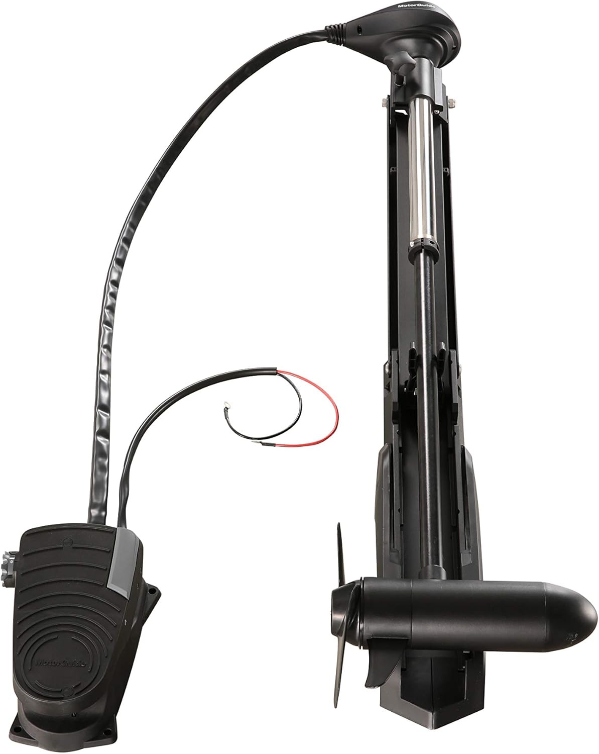 MotorGuide 940200090 X3 Freshwater Bow Mount Trolling Motor — Cable Steer, Foot-Control — 45-Inch Shaft, 55-Pound Peak Thrust