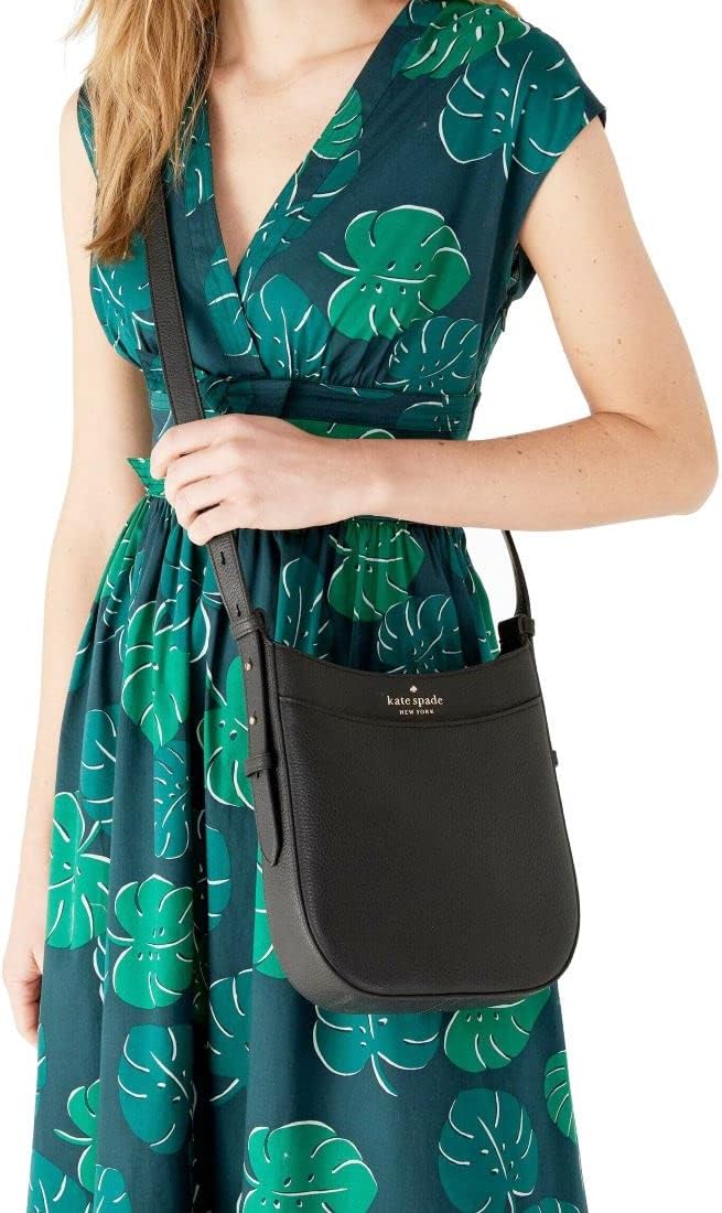 Kate Spade New York Kate Spade Leila Pebbled Leather Crossbody Purse (Black)