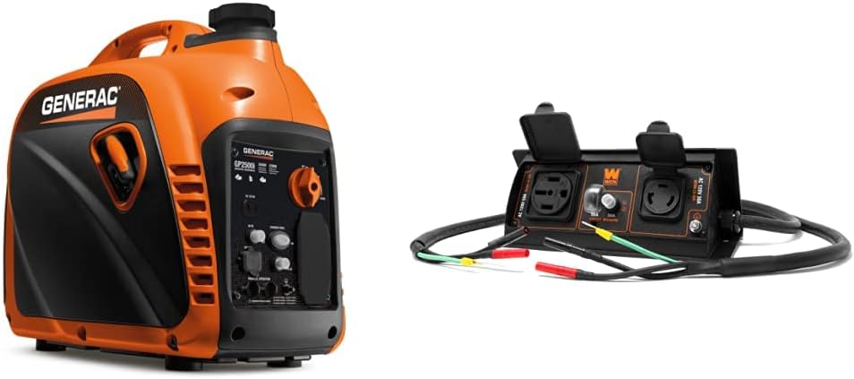 Generac GP3500iO Open Frame RV Ready Inverter Generator - 3500 Starting Watts with PowerRush Technology