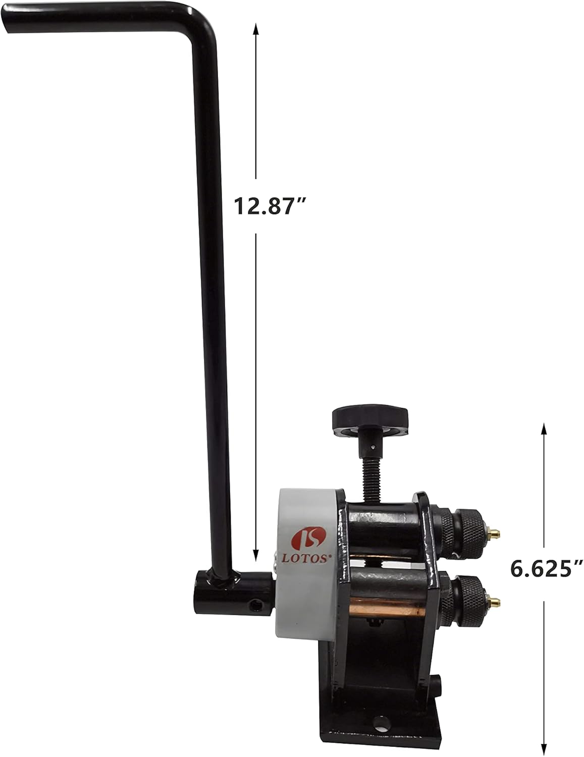 Lotos RR01 Portable Hand Crank Ring Roller Up to 1/4 Round Stock & 3/16 x 1 Flat Stock and 3 or Larger Circular Rings Capacity