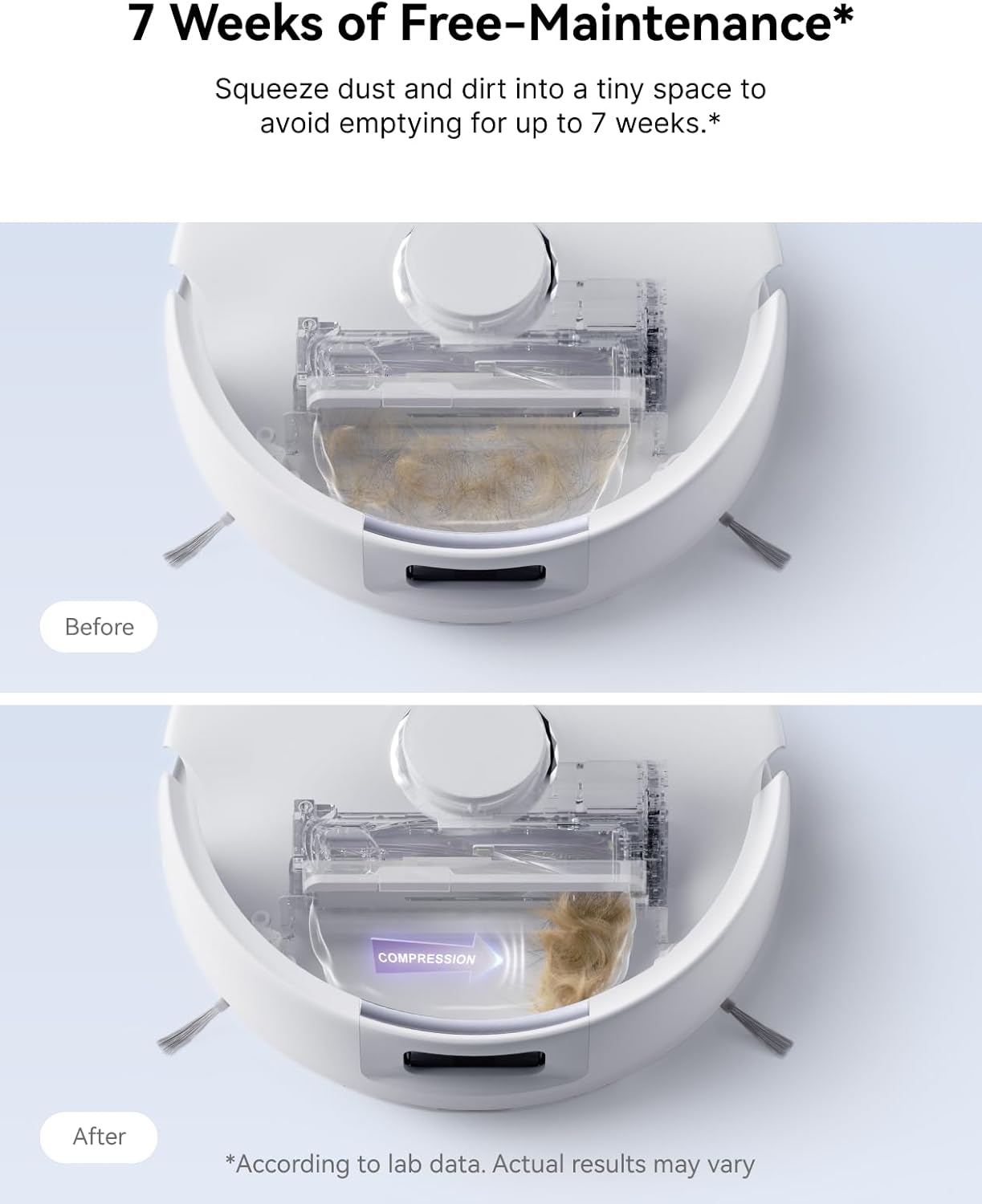NARWAL Freo X Ultra Robot Vacuum and Mop Combo with 3*Disposable Dust Bags. 8200 Pa, Auto Mop Drying/Washing, Zero-Tangling, DirtSense™, All-in-One Base Station, Self-Contained Dust Processing
