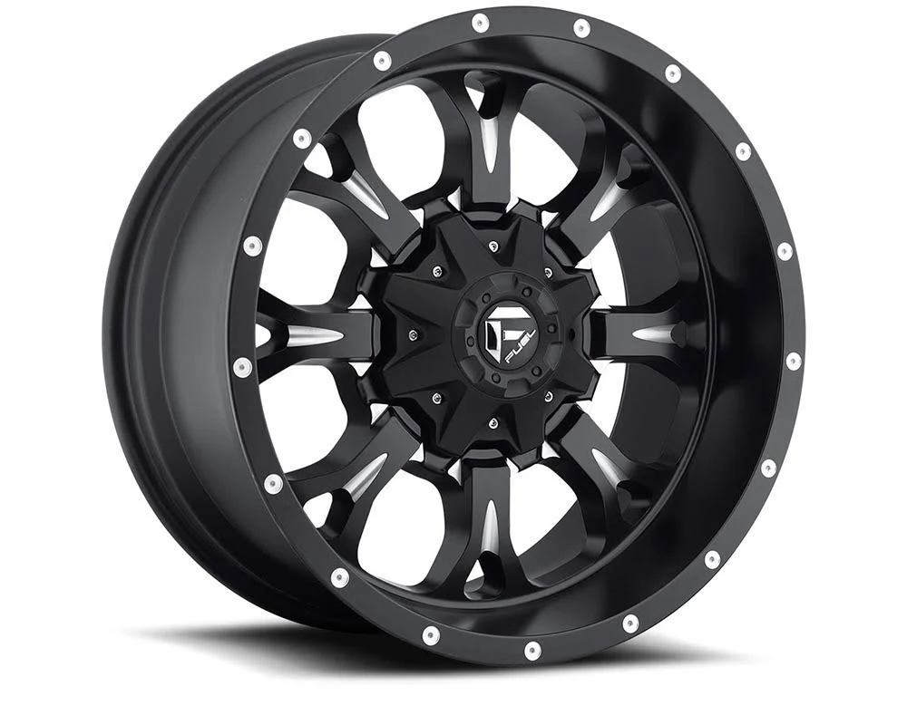 Fuel Off-Road Wheels Fuel D517 Krank Matte Black u0026 Milled 1-Piece Cast Wheel 17x9 5x127|5x139.7 -12mm