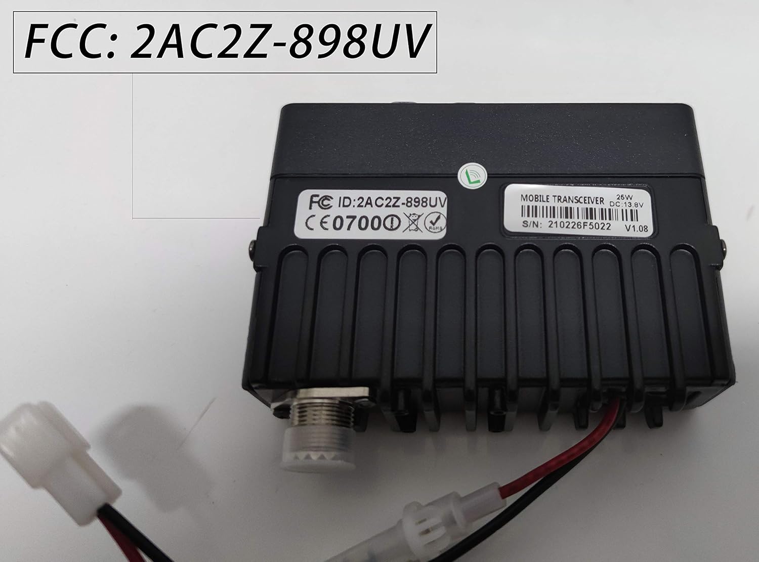 HYS TW898UV 25W Transceiver 136-174Mhz 400-470Mhz Dual Band 2Meter 70CM UHF/VHF 199CH CTCSS DCS Car Mobile Vehicle 2-Way Ham Radio + Program Cable and Software+ Tri Band Telescopic Antenna