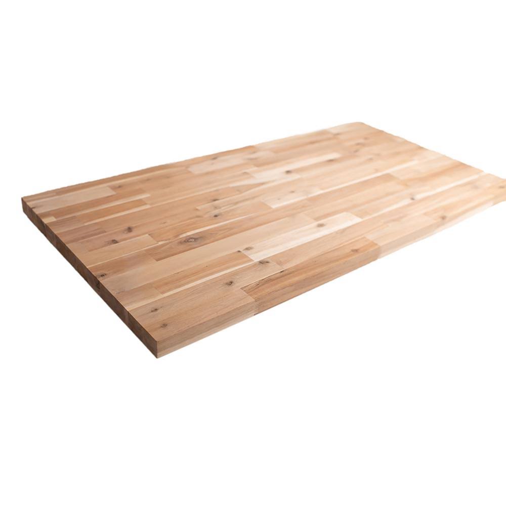 Hardwood Reflections Unfinished Acacia 10 ft. L x 25 in. D x 1.5 in. T Butcher Block Countertop