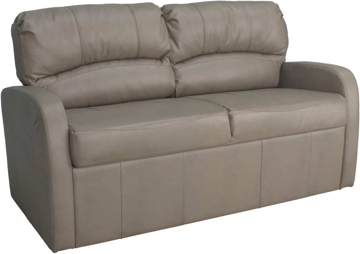 RecPro Charles Collection | 70 RV Jack Knife Sofa w/Arms | RV Sleeper Sofa | RV Couch | RV Living Room (Slideout) Furniture | RV Furniture | Camper Furniture | Toffee