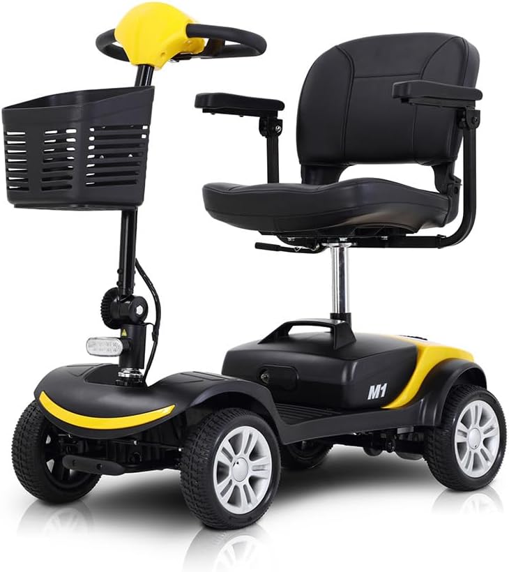 Mobility Scooter for Seniors, 300W 4 Wheel Electric Powered Wheelchair Device, 4.97 Mph, 10 Miles Range, Wheelchair Alternative, 300lbs Weight Capacity