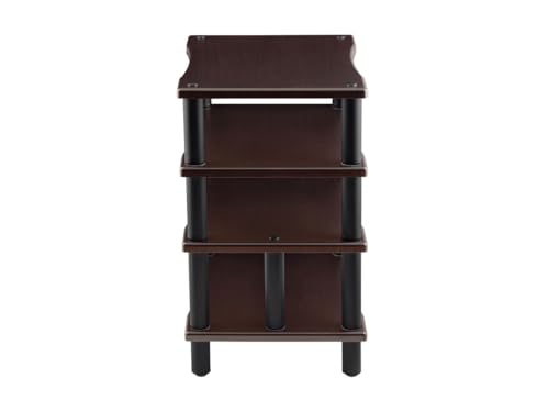 Monolith Heavy Duty 4 Tier Audio Stand XL - 1" Shelf Thickness, Open Air Design, Sturdy Construction, Maple