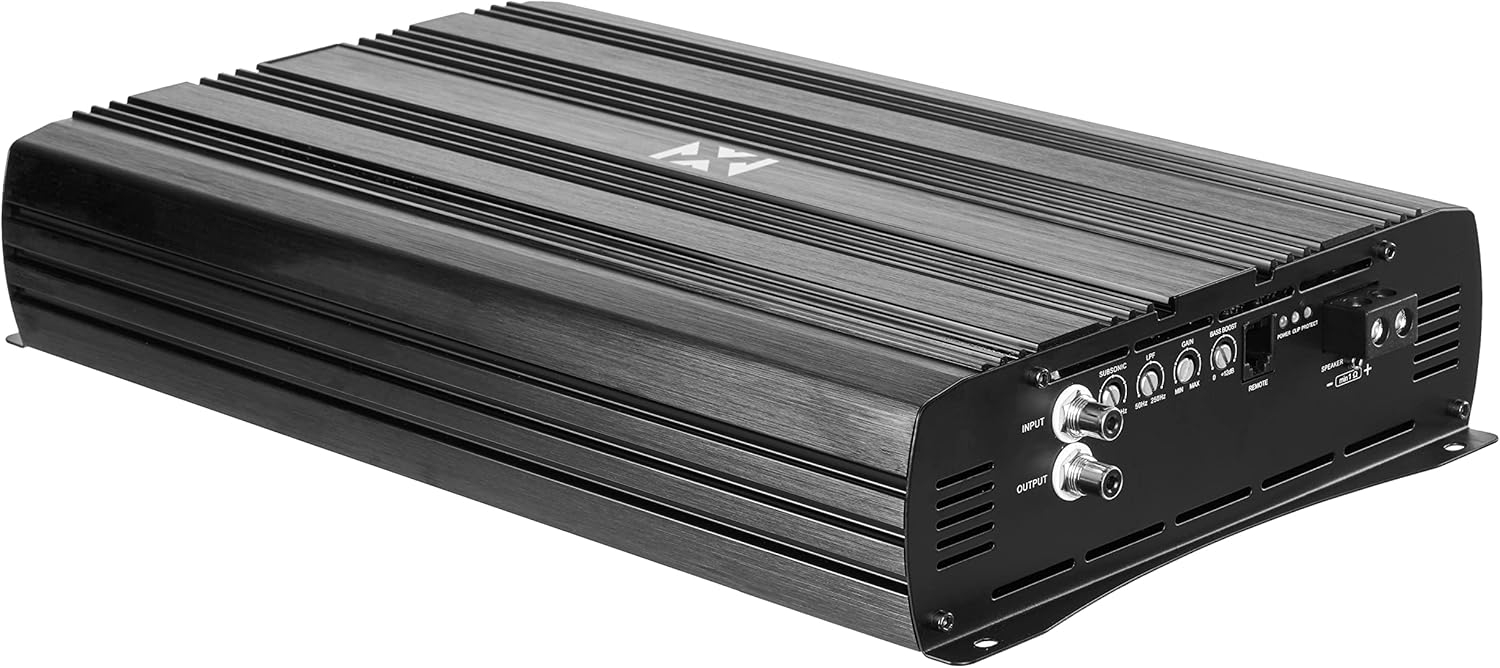 NVX XAD41 1200W RMS 1-OHM Stable Full Bridge Class D High Power Competition Full Range Bridgeable 4-Channel Car Audio MOSFET Amplifier