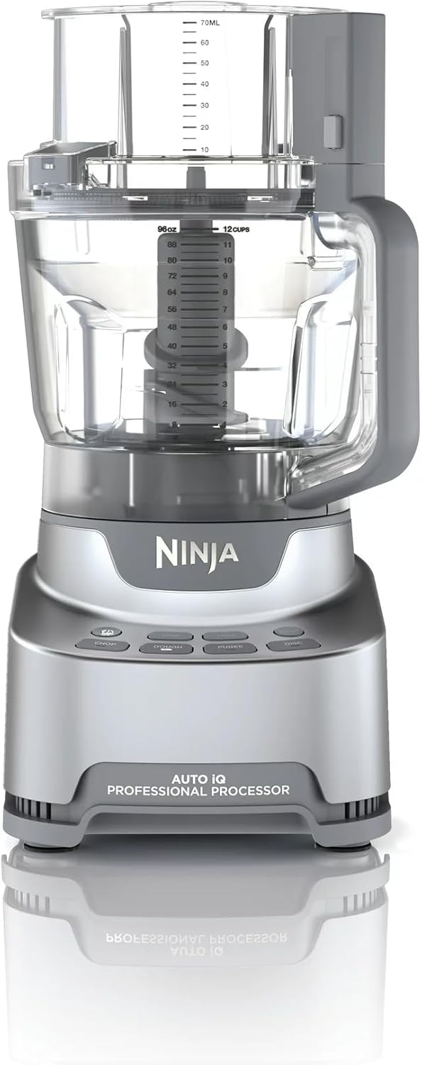 Ninja® Professional XL Food Processor, NF700, 1000-Watt Motor, Auto-iQ Preset Programs, Variable Speed, 12-Cup Capacity, Versatile Kitchen Appliance for Chopping, Slicing, Shredding, Dough Mixing