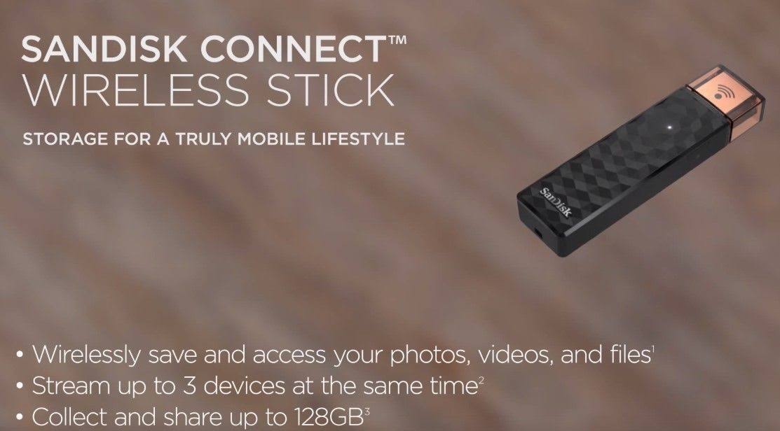 SanDisk Connect Wireless Stick Network Drive
