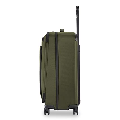 Briggs & Riley Domestic 22" Carry On Expandable Spinner - Luggage for Travel, Suitcases with Wheels, Softside Rolling Bag for Men & Women, Self-Repairing Zipper - ZDX Collection, Hunter