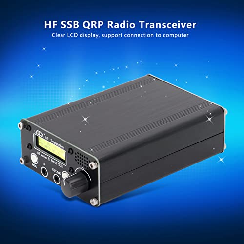 8 Band Radio Transceiver LCD SDR Full Mode HF SSB QRP Transceiver Shortwave QRP SSB CW with BNC Antenna Connector Support USB LSB CW AM FM (no power)