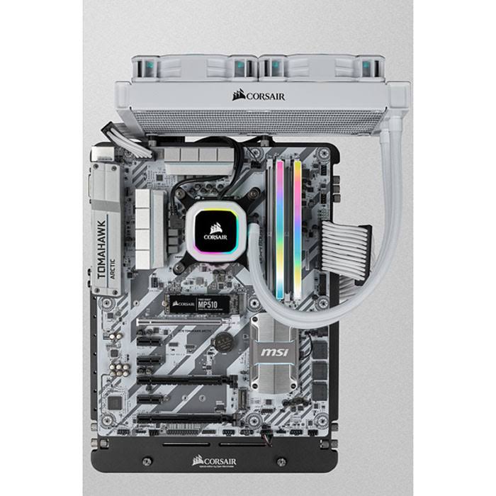 Corsair Vengeance RGB Pro SL 32GB (4x8GB) DDR4 DRAM 3200MHz C16 Memory Kit – White