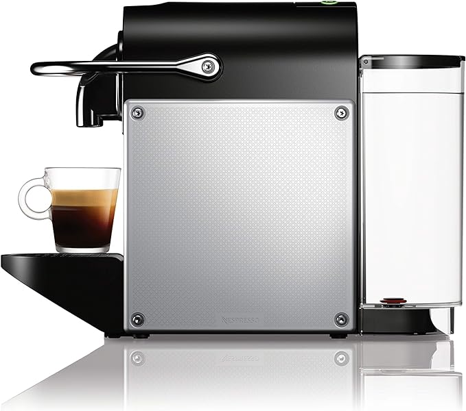 Open Box Nespresso Pixie Espresso Machine by De'Longhi Aluminum EN124S - Silver