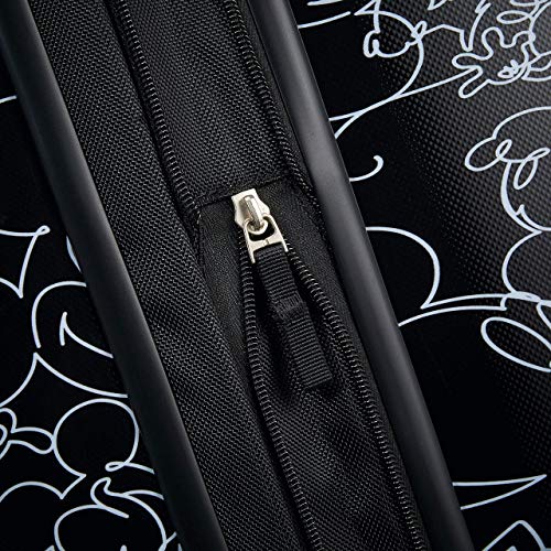 AMERICAN TOURISTER Disney Hardside Luggage With Spinner Wheels, Mickey Mouse Scribbler Multi-Face, 2-Piece Set (20/28)
