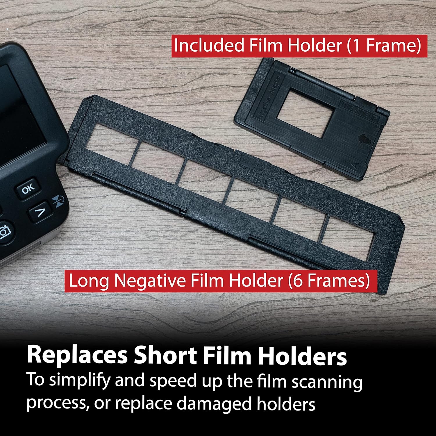 Magnasonic All-in-One 22MP Film Scanner with Large 5 Display & HDMI, Converts 35mm/126/110/Super 8 Film & 135/126/110 Slides into Digital Photos