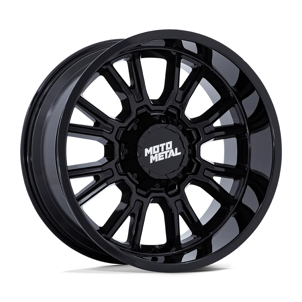 20x9 Moto Metal MO810 Legacy Gloss Black Wheel Blank (1mm)