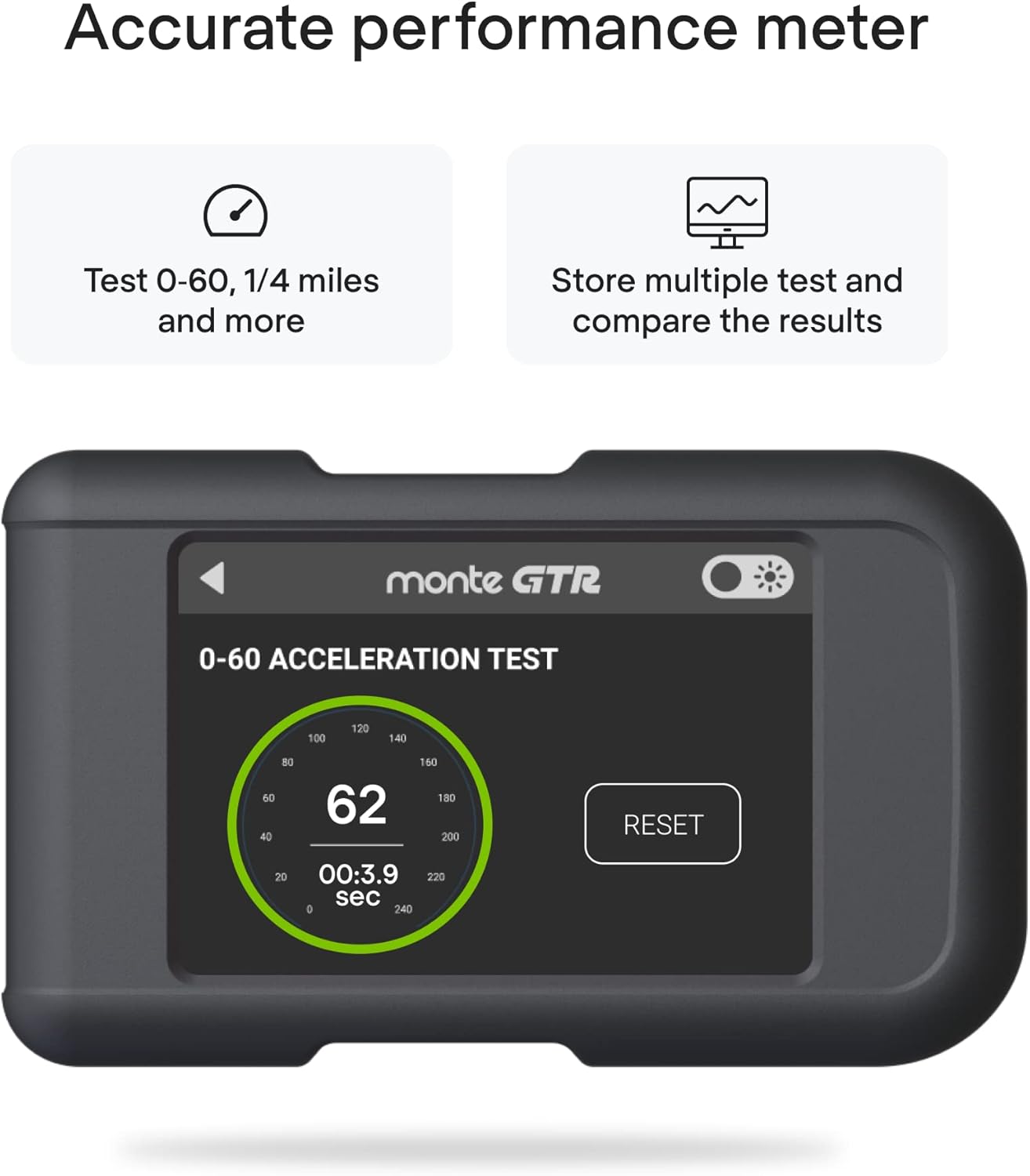 Monte Tuning Universal Performance Tuner - Monte GTR Powerful 4 in 1 Performance Chip Tuning Device, Fuel Saver and Car Diagnostic Scanner - Powerful Performance Programmer for Most Cars and SUVs