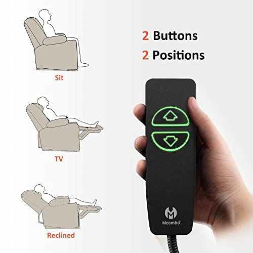 MCombo Large Electric Power Recliner Chair with Heat and Massage, USB Ports, Cup Holders, Electric Reclining Chair for Living Room PR670 (Dark Brown Large 25.5" Seat Width)