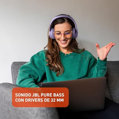 JBL Tune 770NC - Adaptive Noise Cancelling with Smart Ambient Wireless Over-Ear Headphones, Bluetooth 5.3, Up to 70H Battery Life with Speed Charge, Lightweight, Comfortable & Foldable Design (Black)