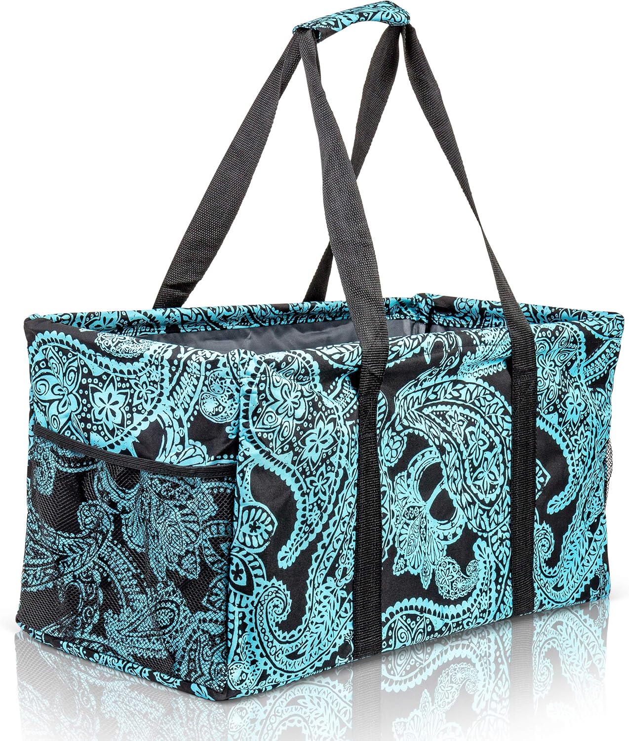 Extra Large Utility Tote Bag - Oversized Collapsible Pool Beach Canvas Basket