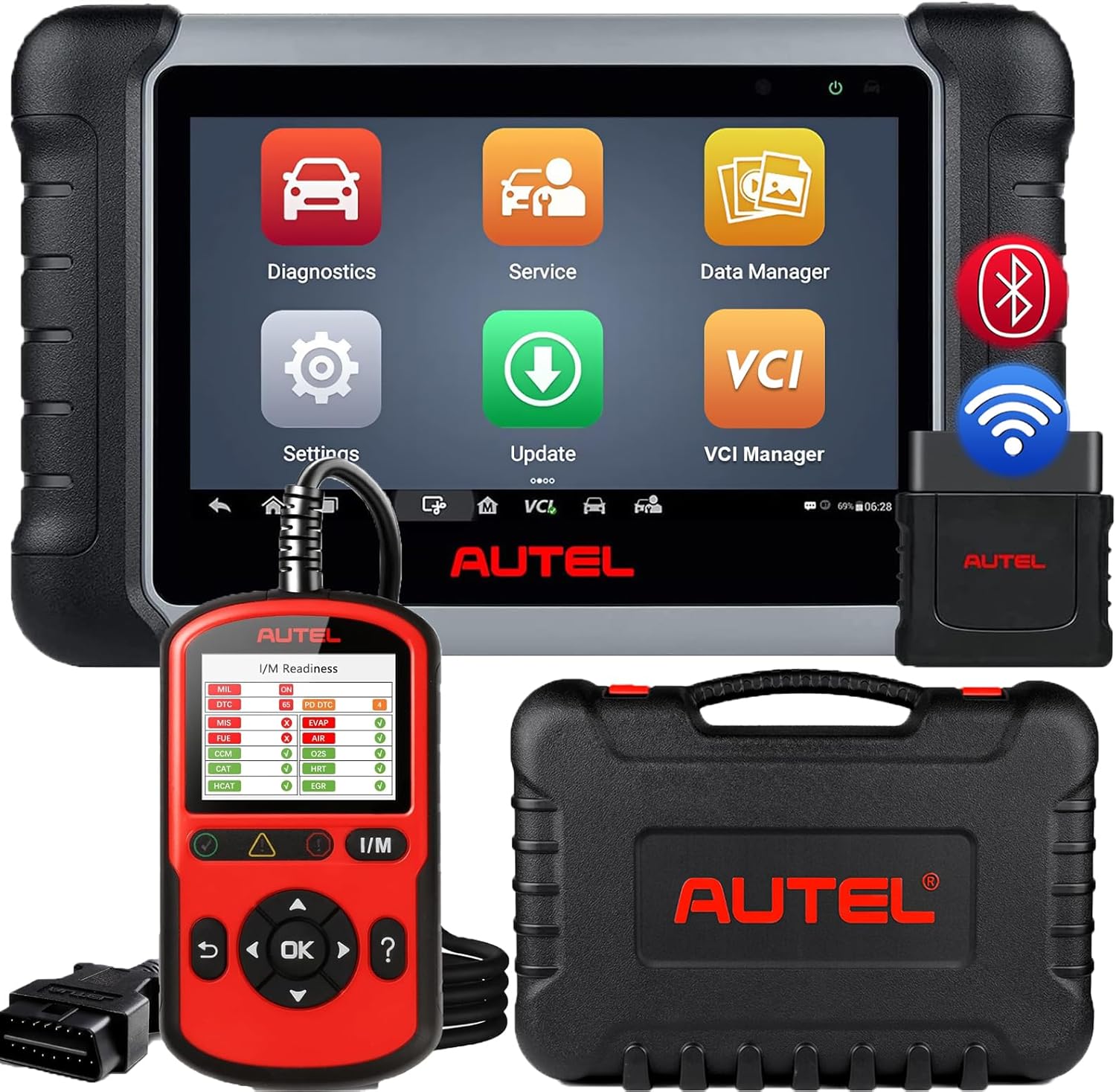 Autel Scanner MaxiCOM MK808Z-BT with Autolink AL549 OBD2 Scanner, Bidirectional Scan Tool with 28+ Services, Upgrade of MaxiCheck MX808S & MK808S