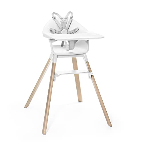 Stokke Clikk High Chair, Midnight - All-in-One High Chair with Tray + Harness - Light, Durable & Travel Friendly - Ergonomic with Adjustable Features - Best for 6-36 Months or Up to 33 lbs