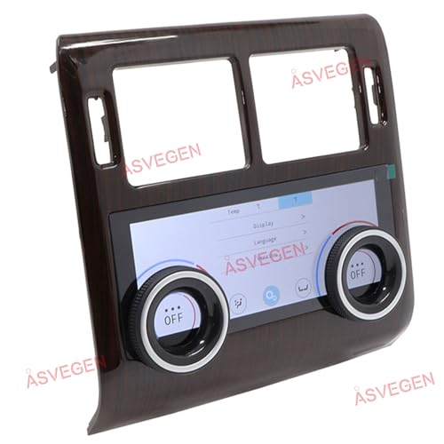 8 Inch LCD Touch Screen Rear AC Panel Climate Control for Land Rover Range Rover Sport L494 2014-2017, Black Trim