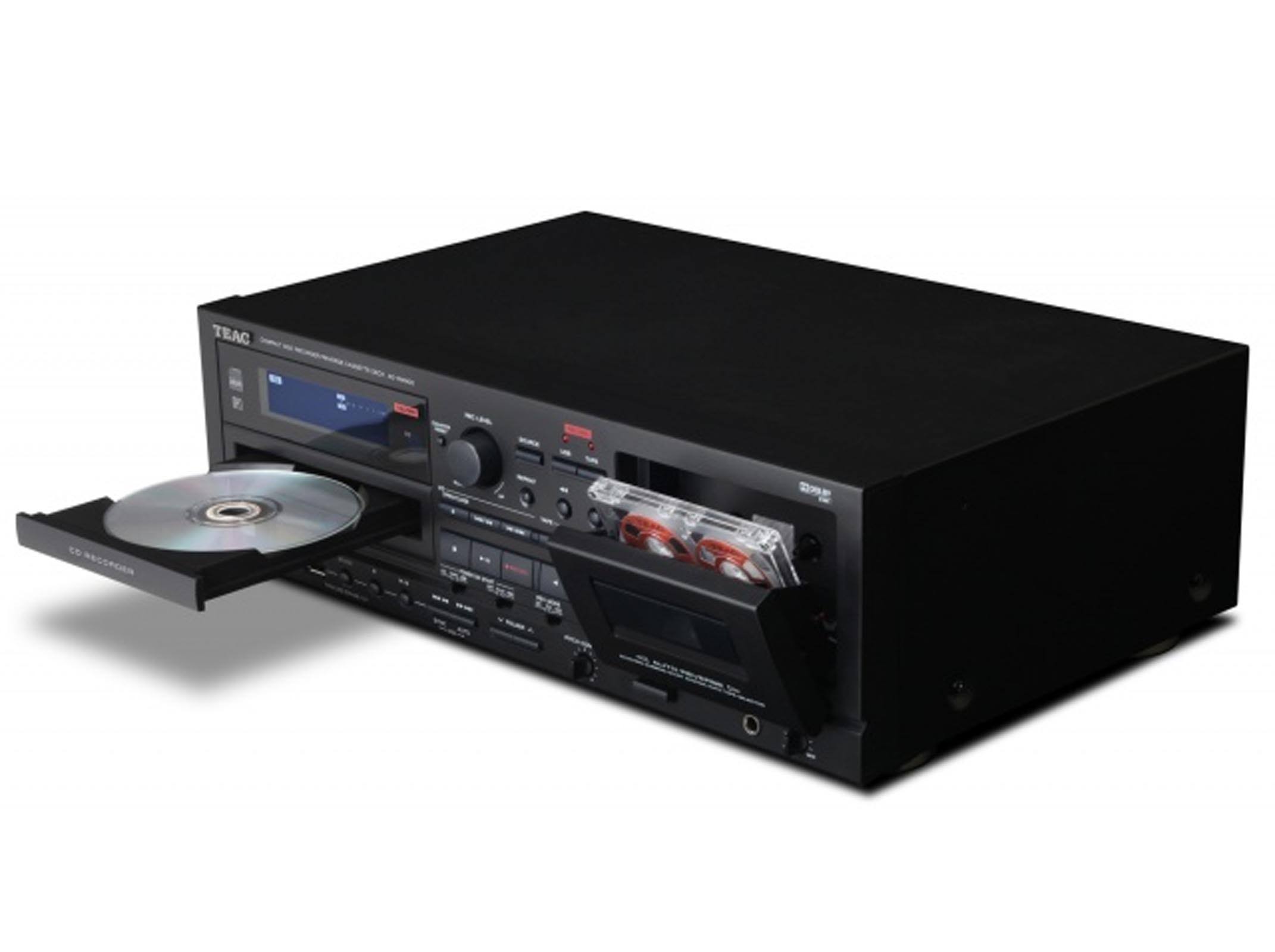 Teac AD-RW900 CD Player/Cassette Recorder - Black