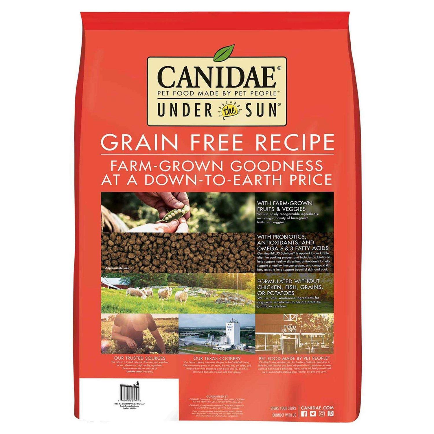 Canidae Grain Free Under The Sun Lamb Dry Dog Food - Pet Supplies online store
