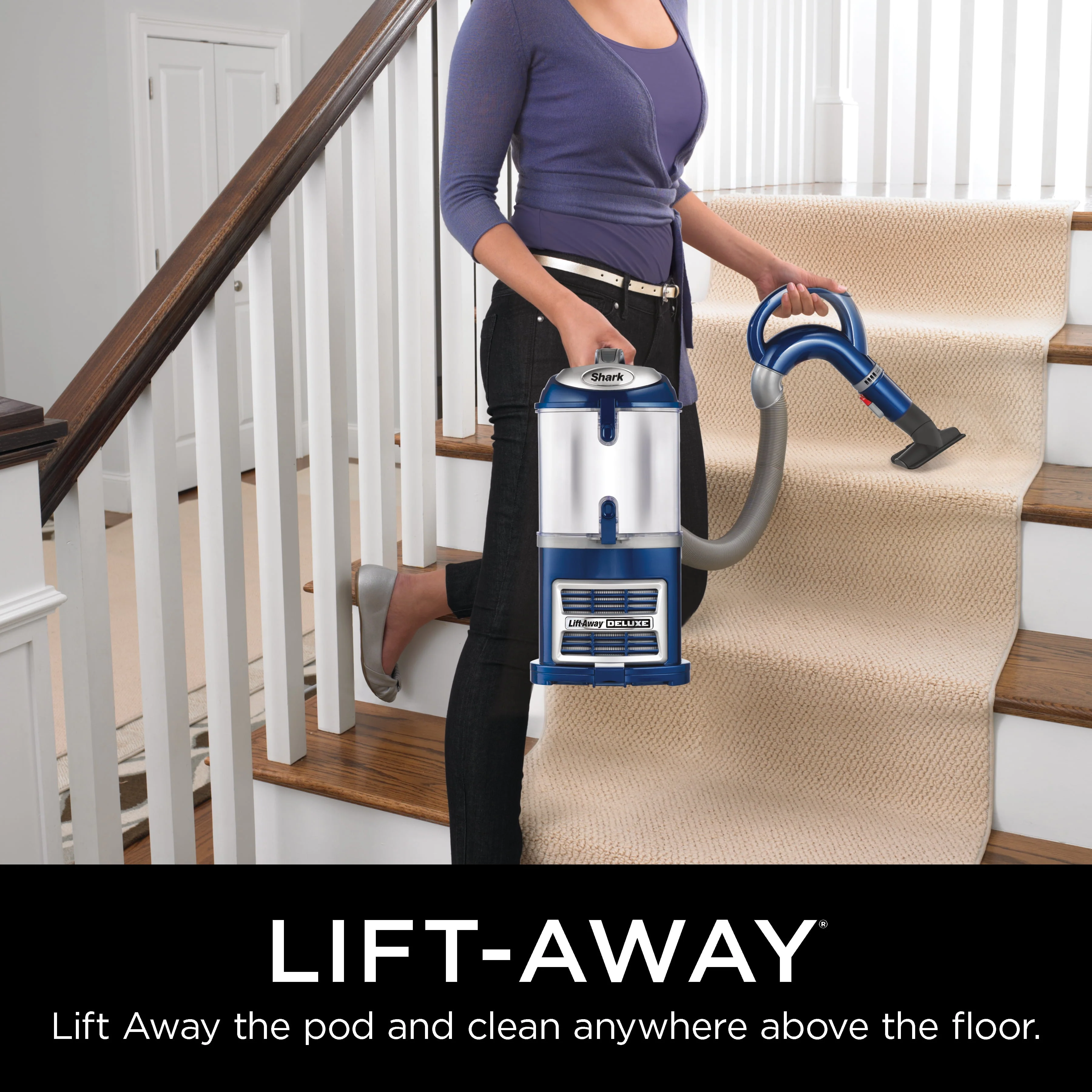 Shark Navigator Lift-Away Deluxe Bagless Upright Vacuum Cleaner - NV360